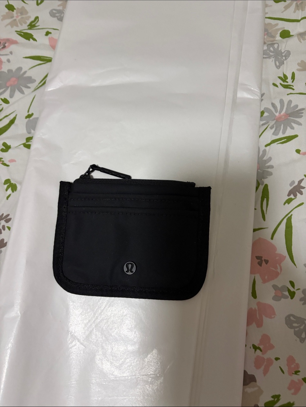 lululemon athletica Black Zip Card Pouch